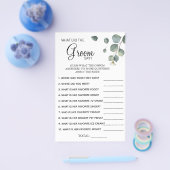 Eucalyptus Wat bruidegom zegt Bruids douche spelka Flyer (Enkel)