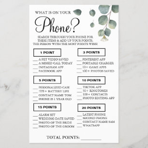 Eucalyptus Wat is er op je eigen telefoon Shower-s Flyer