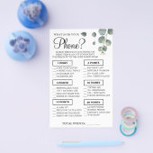 Eucalyptus Wat is er op je eigen telefoon Shower-s Flyer (Enkel)