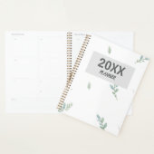 Eucalyptus Watercolor Weekly & Monthly Planner (Devant avec enveloppe)