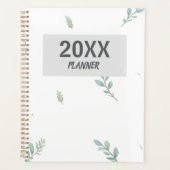 Eucalyptus Watercolor Weekly & Monthly Planner (Devant)