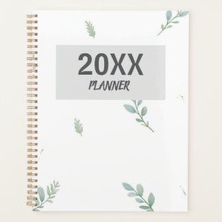 Eucalyptus Watercolor Weekly & Monthly Planner