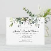 Eucalyptus Waterverf Bridal Shower Kaart (Staand voorkant)