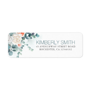 Eucalyptus Waterverf Floral Elegant Etiket