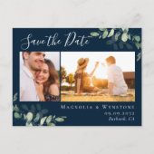 Eucalyptus Waterverf Foto Weddenschap Opslaan Datu Briefkaart (Voorkant)