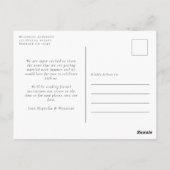 Eucalyptus Waterverf Foto Weddenschap Opslaan Datu Briefkaart (Achterkant)