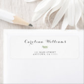 Eucalyptus Waterverf Moderne Return Address Labels (Insitu)