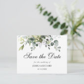 Eucalyptus Waterverf Opslaan Briefkaart Datum (Staand voorkant)