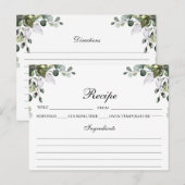 Eucalyptus Waterverf Recipe Kaart (Voorkant / Achterkant)