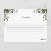 Eucalyptus Waterverf Recipe Kaart (Achterkant)