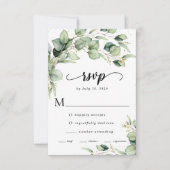 Eucalyptus Waterverf RSVP-kaart RSVP Kaartje (Voorkant)