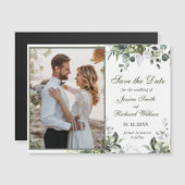 Eucalyptus Waterverf Sla de datum Magnetische Kaar (Voorkant / Achterkant)