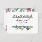 Eucalyptus Waterverf Weddenschap Bedankkaart (Voorkant / Achterkant)