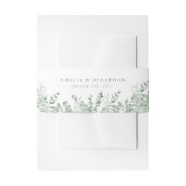 Eucalyptus Waterverf Weddenschap Uitnodigingen Wikkel (Voorkant Voorbeeld)