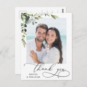 Eucalyptus Waterverf Weduwfoto Hartelijk dank Briefkaart (Voorkant / Achterkant)