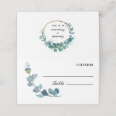 Eucalyptus Weddenschap-keuze en tabelnummer (Buitenkant ongevouwen)
