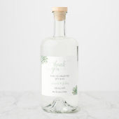 Eucalyptus Weddenschap Likeurfles Etiket (Voorkant)