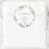 Eucalyptus Weddenschap Ronde Sticker (Tas)