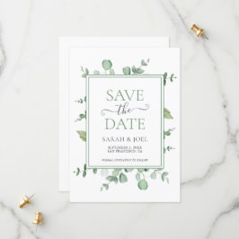 Eucalyptus Weddenschap Save The Date