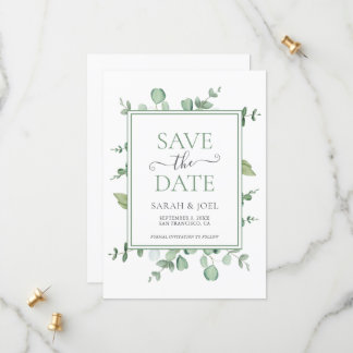 Eucalyptus Weddenschap Save The Date