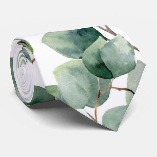 Eucalyptus Weddenschap Stropdas (Opgerold)