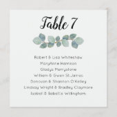 Eucalyptus Weddenschap Tabelnummer naamlijst Programma (Voorkant)