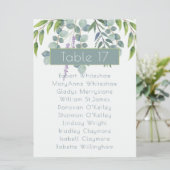 Eucalyptus Weddenschap Tabelnummer naamlijst Programma (Staand voorkant)