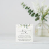Eucalyptus Weddenschap Website QR Code RSVP Informatiekaartje (Staand voorkant)