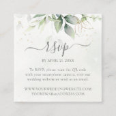 Eucalyptus Weddenschap Website QR Code RSVP Informatiekaartje (Voorkant)