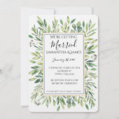 Eucalyptus Wedding Invitation (Devant)