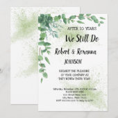 Eucalyptus Wedding Jubileum Renewal Vows Kaart (Voorkant / Achterkant)