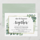 Eucalyptus Wedding Rehearsal Dinner Invitations Kaart (Voorkant / Achterkant)