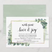 Eucalyptus Wedding Rehearsal Dinner Uitnodiging (Voorkant / Achterkant)