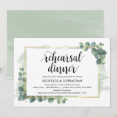 Eucalyptus Wedding Rehearsal Dinner Uitnodiging (Voorkant / Achterkant)