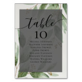 Eucalyptus Wedding Table Zetel Kaart (Achterkant)