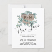 Eucalyptus Wedding - Waterverf Greenery Monogram (Voorkant)