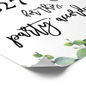 Eucalyptus Wedding We hebben gewacht Poster (Hoek)