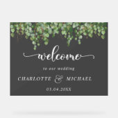 Eucalyptus Weddings Acryl Bord (Voorkant)
