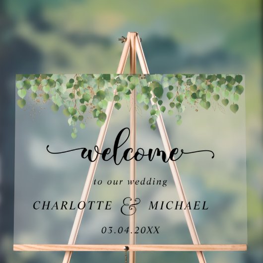 Eucalyptus Weddings Acryl Bord (Neutraal)