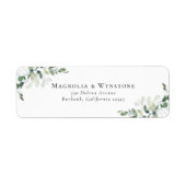 Eucalyptus Weduwlabel retouradres Etiket (Voorkant)