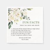 Eucalyptus White Roses Facts Weddenschap Servet (Voorkant)