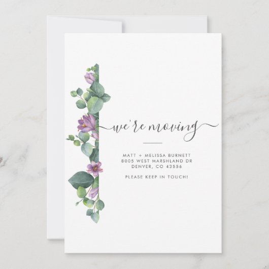 Eucalyptus Wijziging adres verplaatsen Aankondigin (Voorkant)