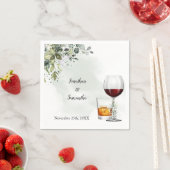 Eucalyptus Wine & Bourbon Wedding Servet (Insitu)