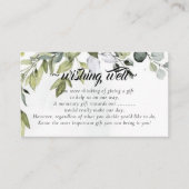 Eucalyptus Wishing Well for Wedding Informatiekaartje (Voorkant)