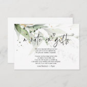 Eucalyptus Wishing well Mariage Note sur la carte  (Devant / Derrière)