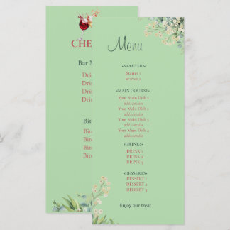 Eucalyptus & Witte Bloemen Botanische Trouw Menu