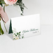 Eucalyptus Witte Bloemen Trouwtafel Kaart