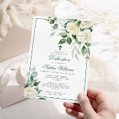 Eucalyptus Witte Bloemen Uitnodiging