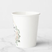 Eucalyptus Witte Bloemige Bruidsdouche Papieren Bekers (Links)