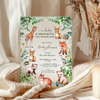 Eucalyptus Woodland Cute Animals Baby shower